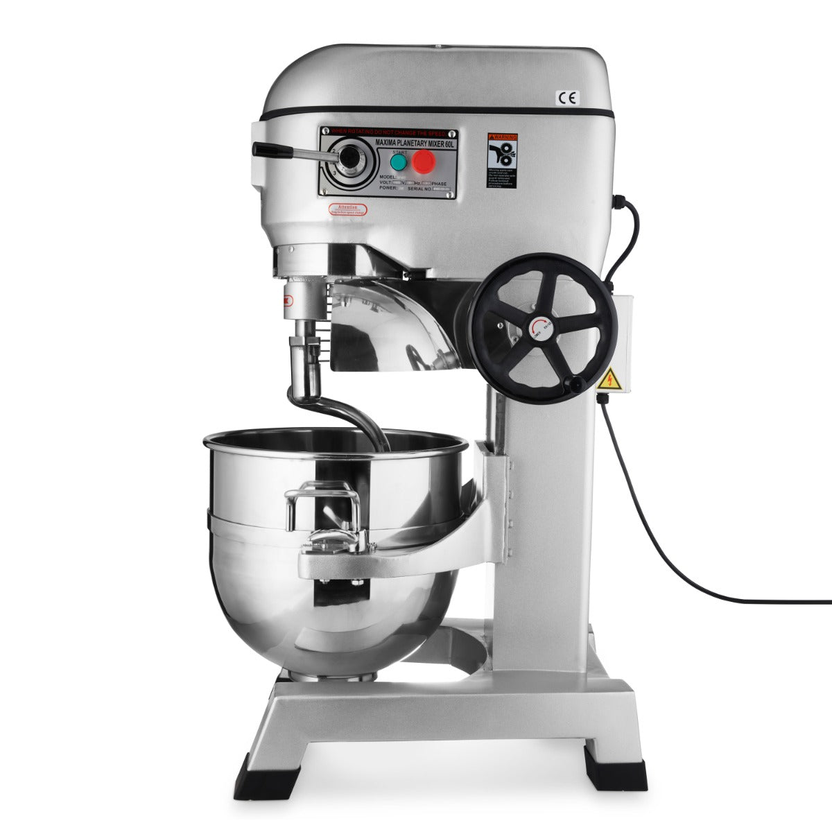 Mezcladora Planetaria - Profesional - 60L - hasta 30kg de Masa - 3 Velocidades