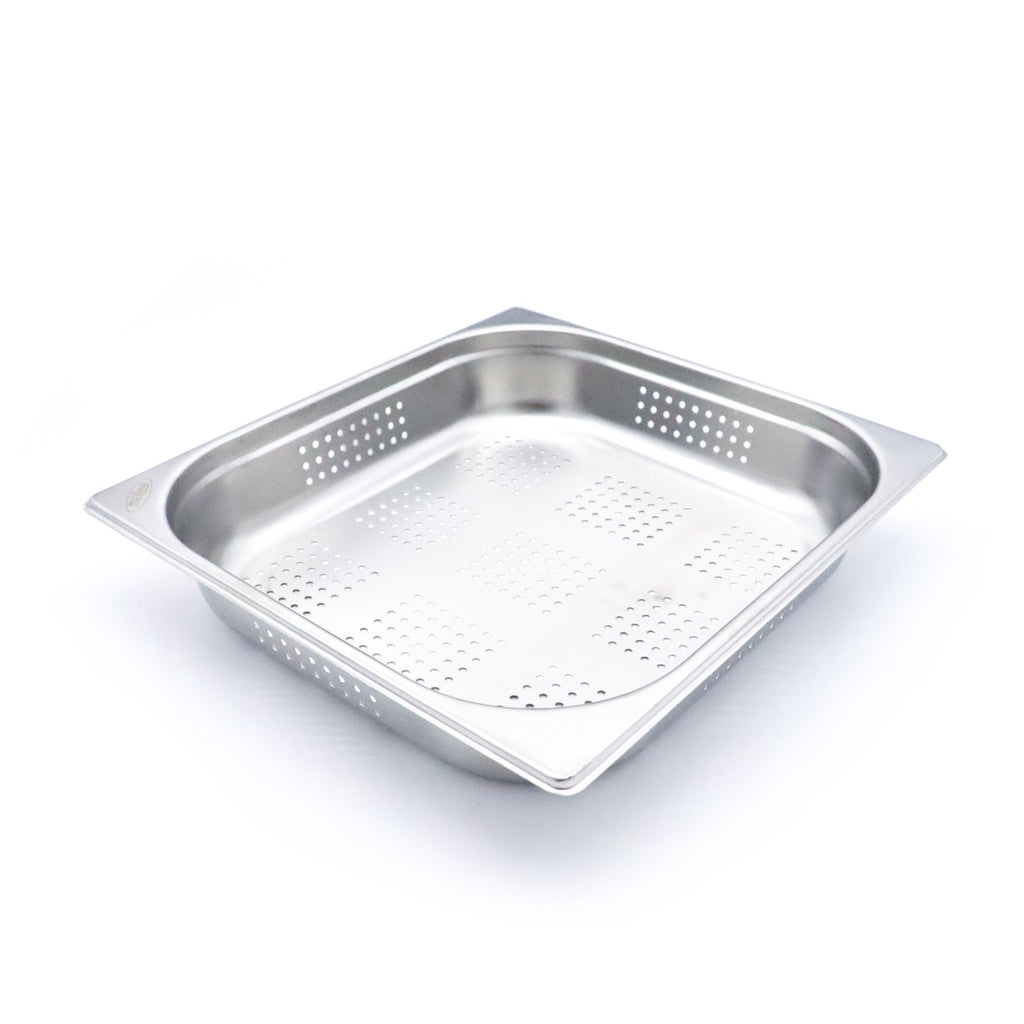 Contenitore Gastronorm - Professionale - 2/3 GN - 6,5cm di Profondità - Acciaio Inox - Forato
