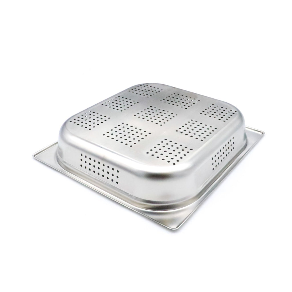 Contenitore Gastronorm - Professionale - 2/3 GN - 6,5cm di Profondità - Acciaio Inox - Forato