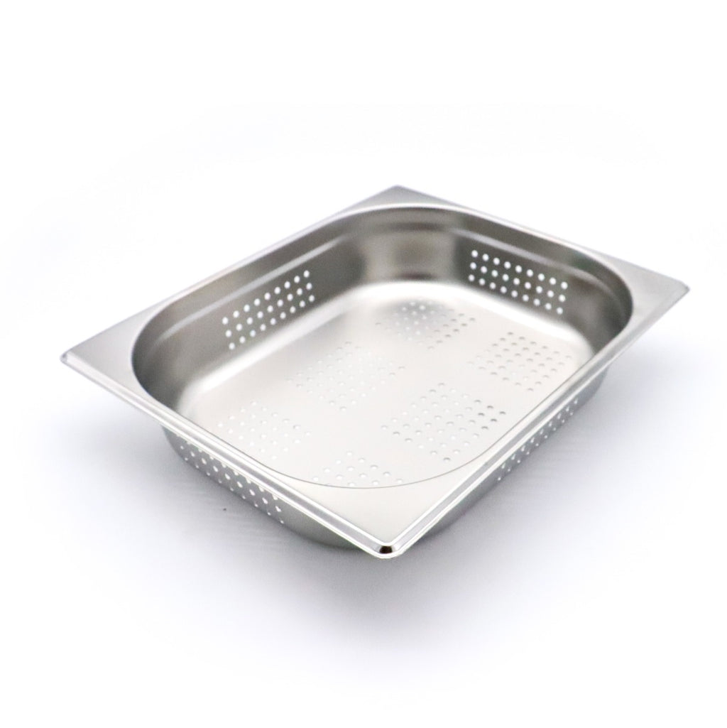 Contenitore Gastronorm - Professionale - 1/2 GN - 6,5cm di Profondità - Acciaio Inox - Forato