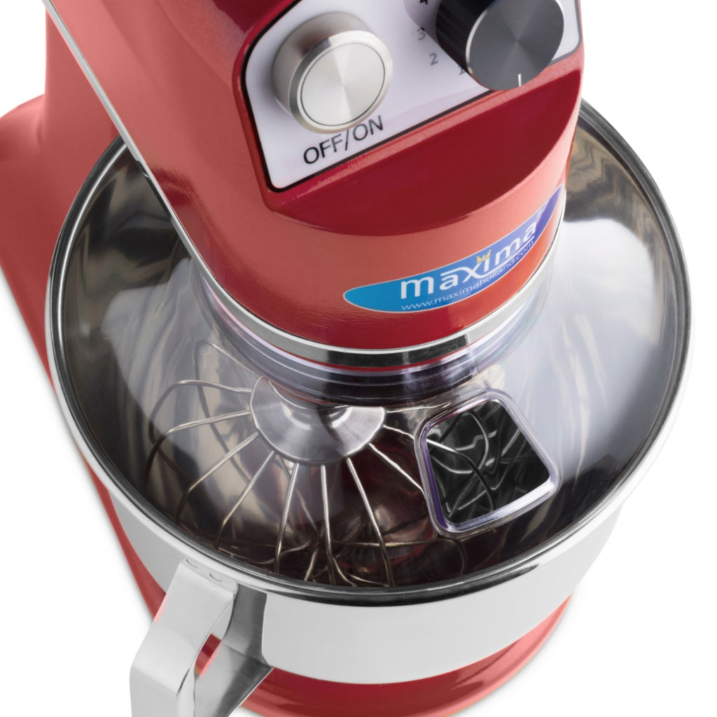 Planetenrührmaschine - Professionell - 7L - bis zu 2kg Teig - Himbeerrot