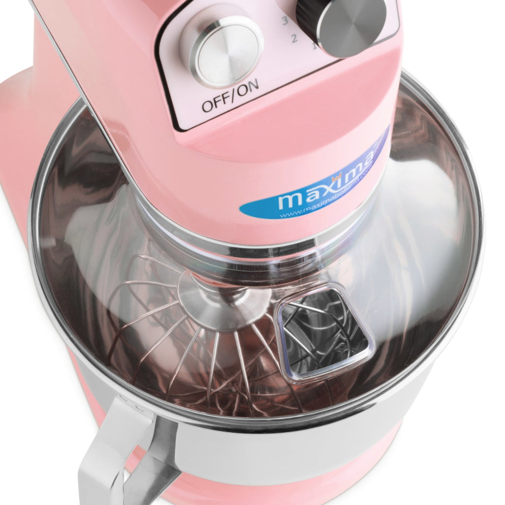 Planetenrührmaschine - Professionell - 7L - Bis 2kg Teig - Rosa