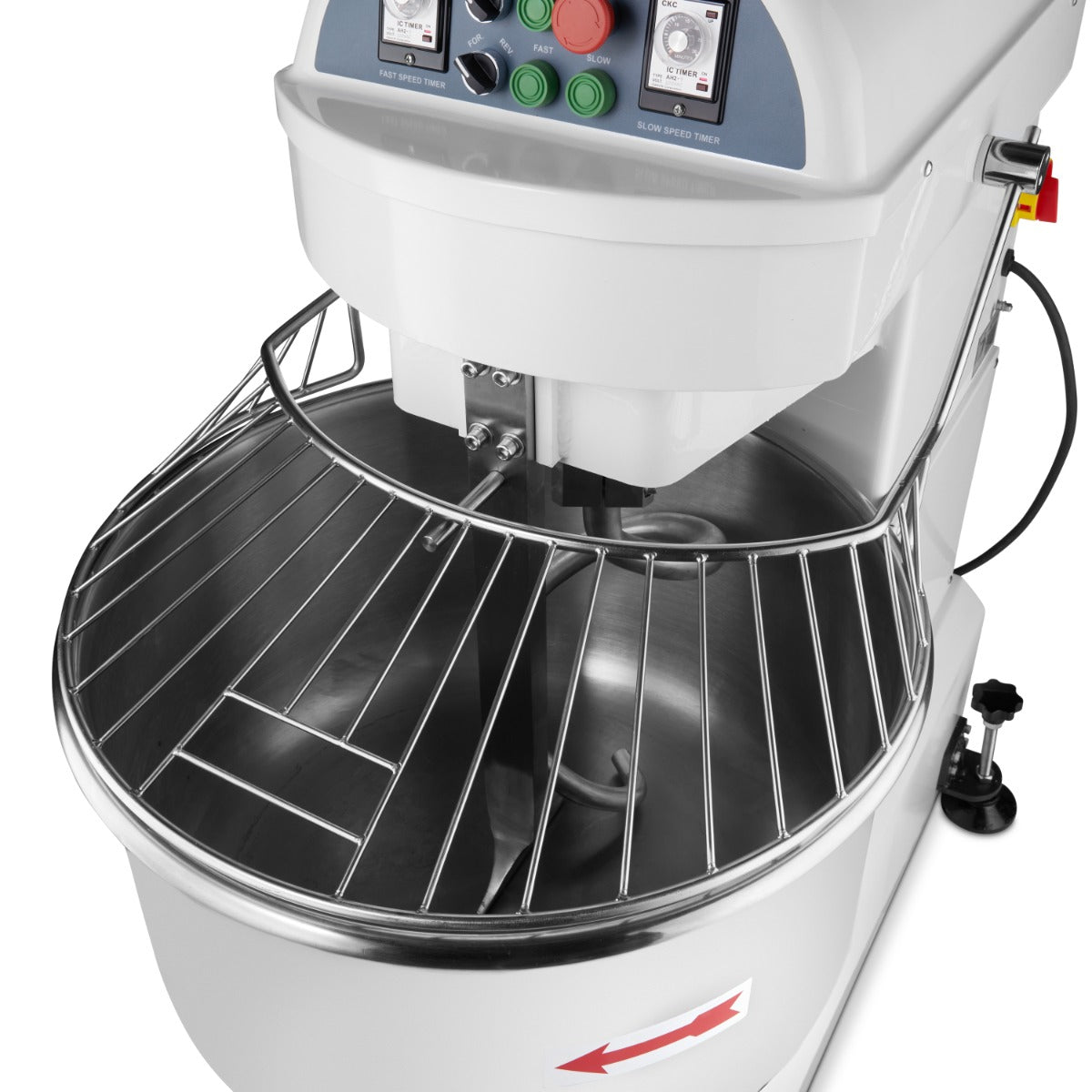 Amassadeira em espiral - Profissional - 100L - 64kg de massa - 2 velocidades - 400V