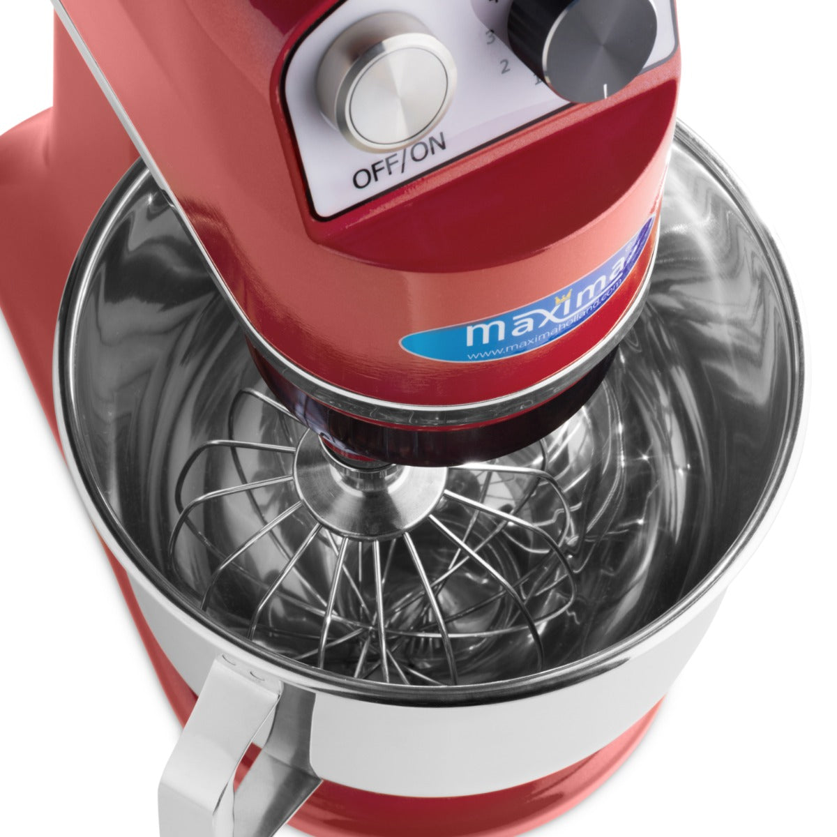 Planetenrührmaschine - Professionell - 7L - bis zu 2kg Teig - Himbeerrot