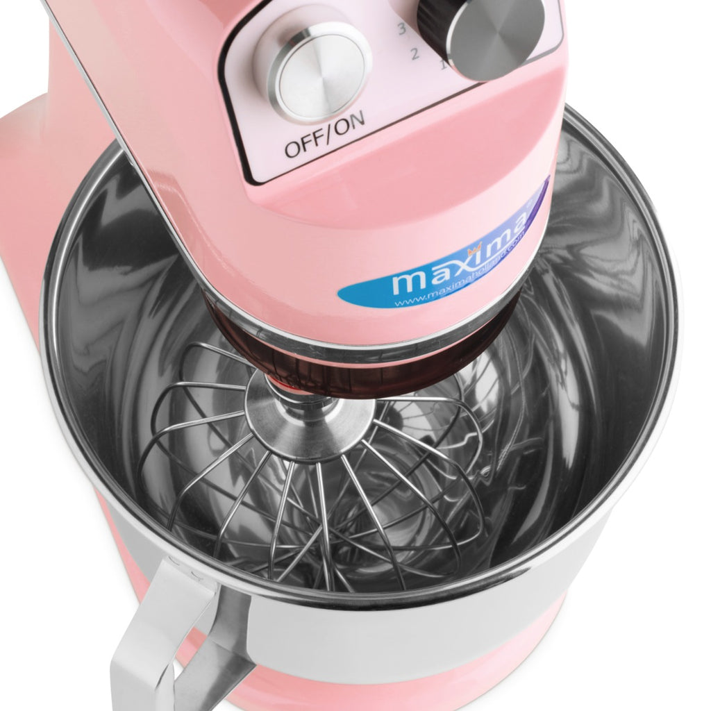 Planetenrührmaschine - Professionell - 7L - Bis 2kg Teig - Rosa
