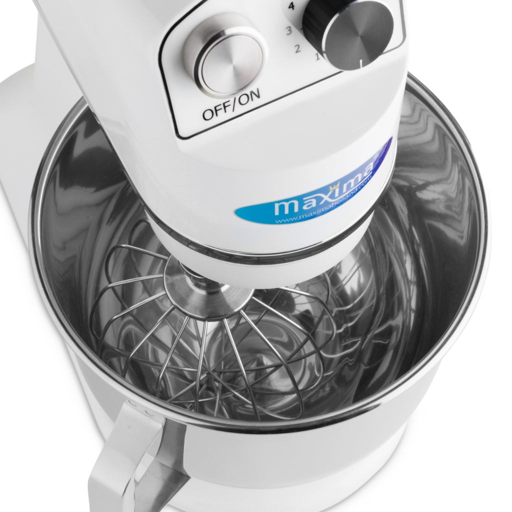 Planetenrührmaschine - Professionell - 7L - bis 2kg Teig - Weiß