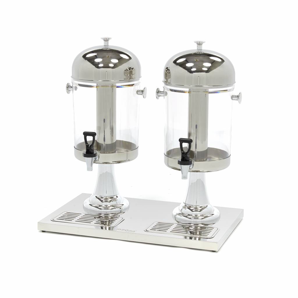 Dispensador de Bebidas - Profesional - 2 x 8L - Tubo Central de Refrigeración - Funciona Sin Corriente