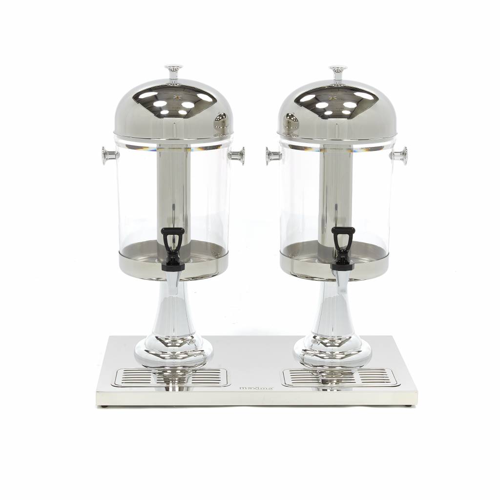 Dispensador de Bebidas - Profesional - 2 x 8L - Tubo Central de Refrigeración - Funciona Sin Corriente