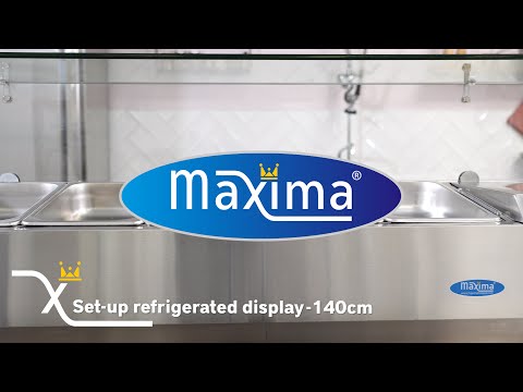 Vetrina refrigerata da banco - Professionale - 160 cm - per 7 x GN 1/3