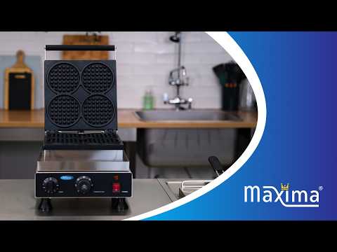 Waffeleisen - Professionell - 4 Waffeln - Mini Rund