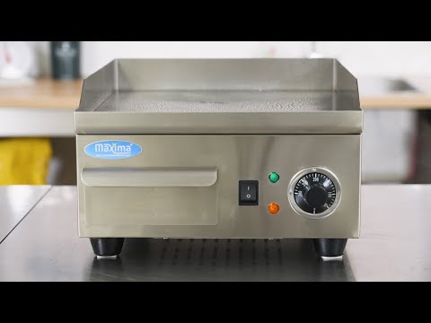 Grillplatte - Professionell - glatt - 73cm - inkl. Auffangschale - 400V
