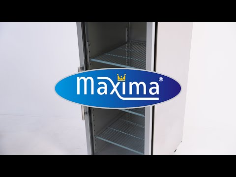 Frigorífico - Profissional - 600L - 3 prateleiras reguláveis (2/1 GN) - aço inoxidável - com porta de vidro