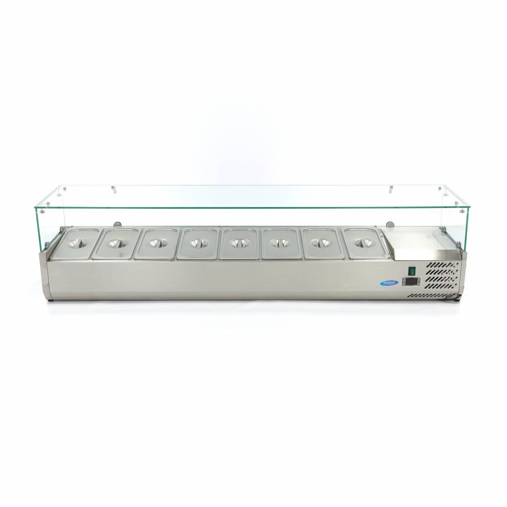 Vetrina Refrigerata Superiore - Professionale - 180cm - per 8 x 1/3 GN