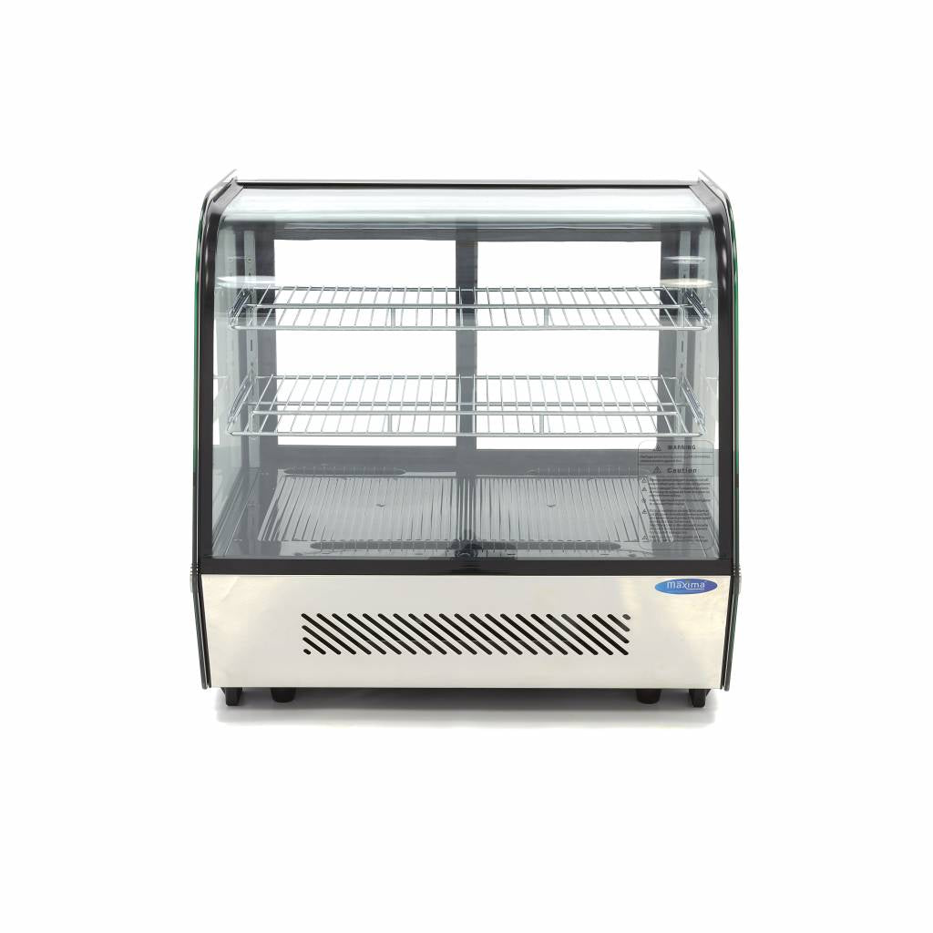 Vetrina refrigerata - Professionale - 120 L - 70 cm - porte scorrevoli posteriori