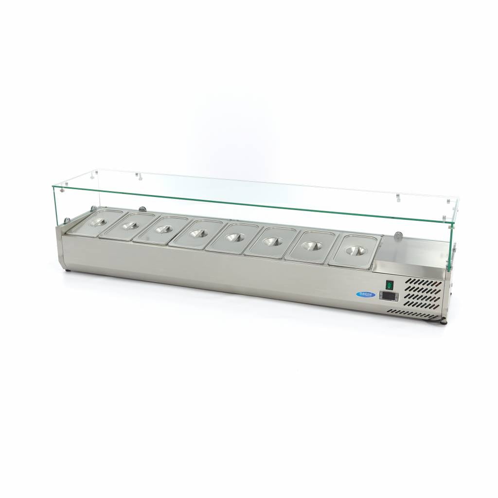 Vetrina Refrigerata Superiore - Professionale - 180cm - per 8 x 1/3 GN