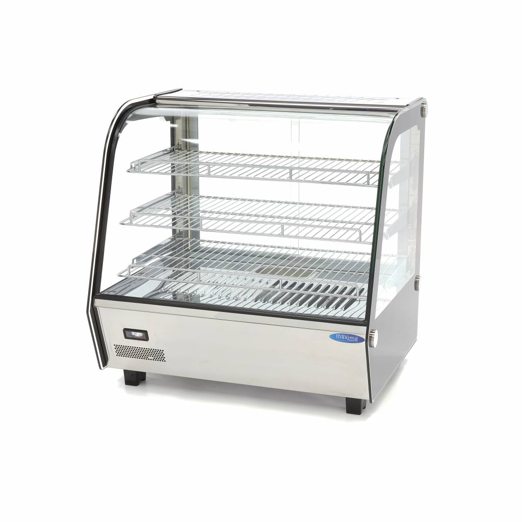 Vetrina riscaldata per alimenti - Professionale - 120L - 67,8cm - 3 ripiani