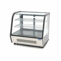 Vetrina refrigerata - Professionale - 120 L - 70 cm - porte scorrevoli posteriori