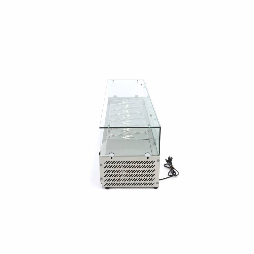Vetrina refrigerata da banco - Professionale - 160 cm - per 7 x GN 1/3