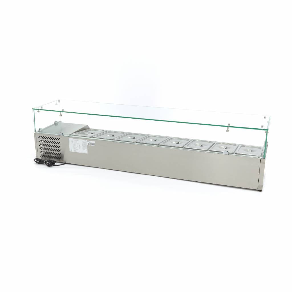 Vetrina Refrigerata Superiore - Professionale - 180cm - per 8 x 1/3 GN