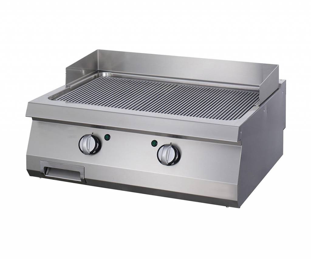 Heavy Duty Grillplatte - Professionell - Gerillt - Doppelgerät - 70cm Tiefe - Gas