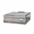 Heavy Duty Cucina a Piastra Radiante - Professionale - 1 Fuoco - Unità Doppia - 70cm di Profondità - Gas