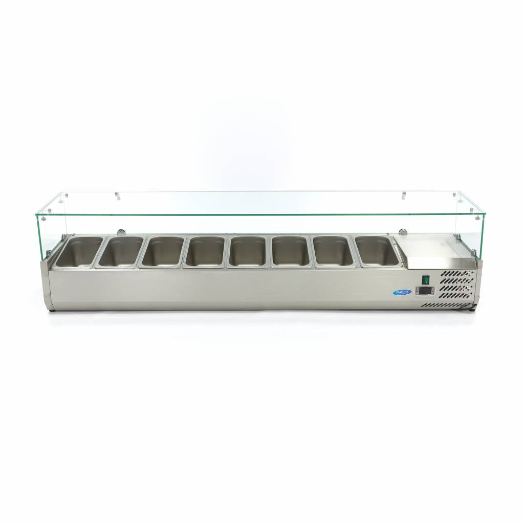 Vetrina Refrigerata Superiore - Professionale - 180cm - per 8 x 1/3 GN