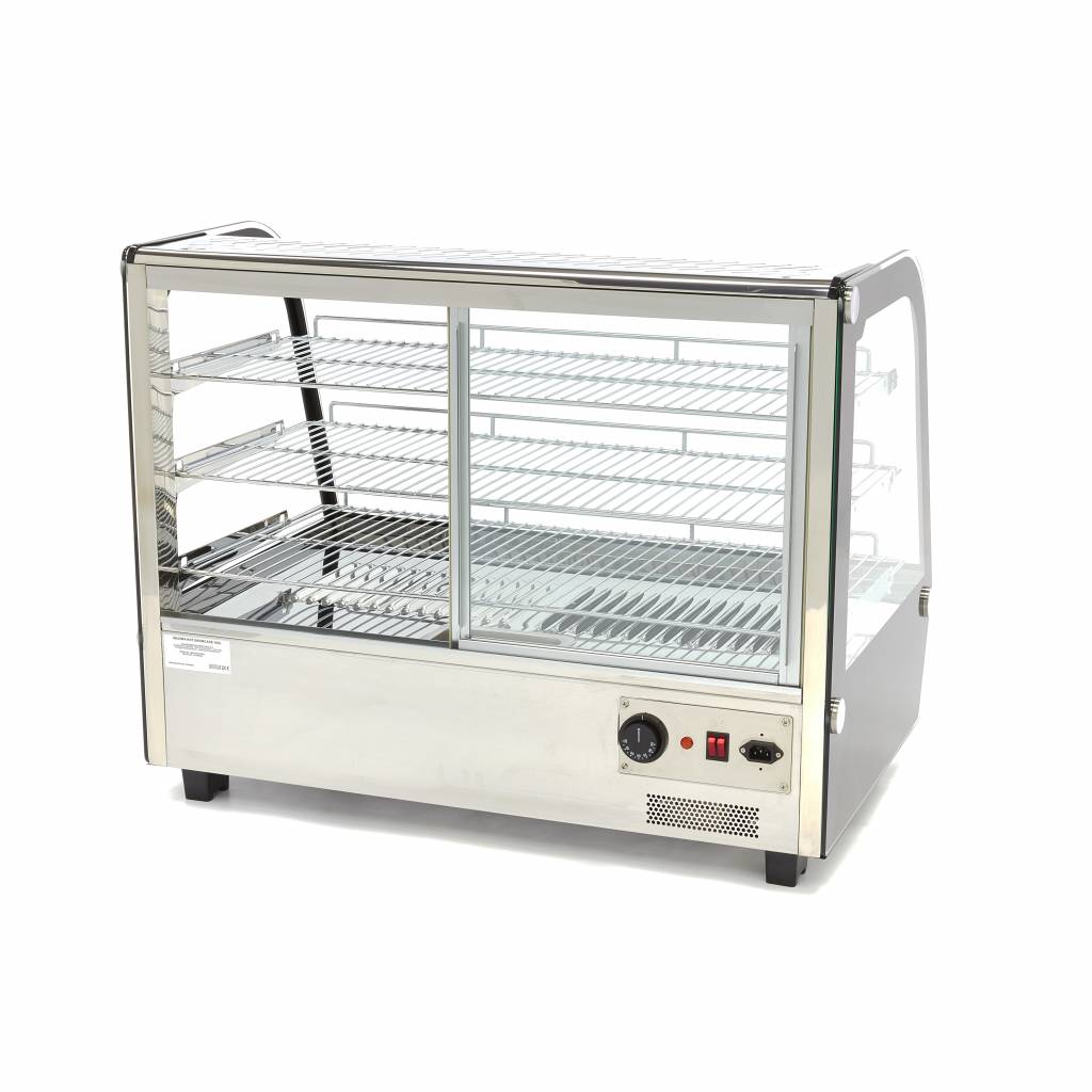 Expositor de Alimentos Calentado - Profesional - 160L - 85,6cm - 3 Estantes