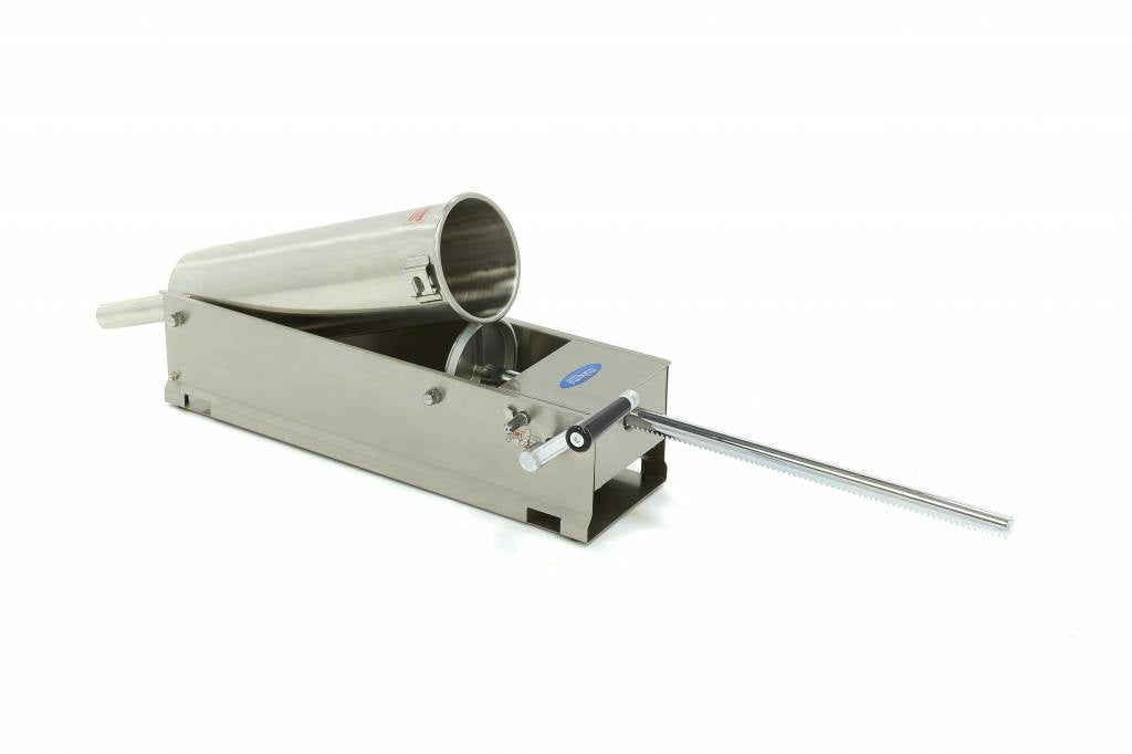Máquina Rellenar Embutido - Profesional - 7L - Horizontal - incl 4 Tubos de Embutición