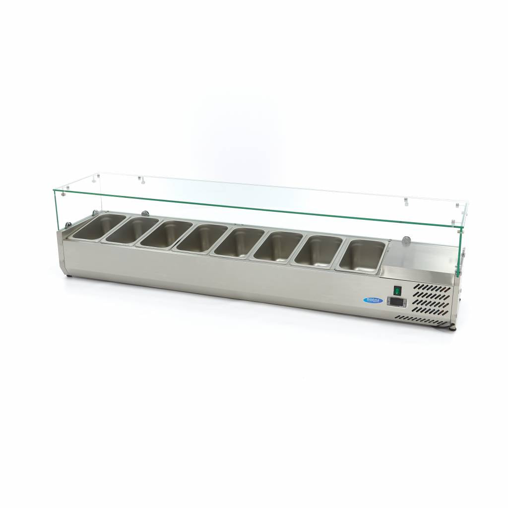 Vetrina Refrigerata Superiore - Professionale - 180cm - per 8 x 1/3 GN