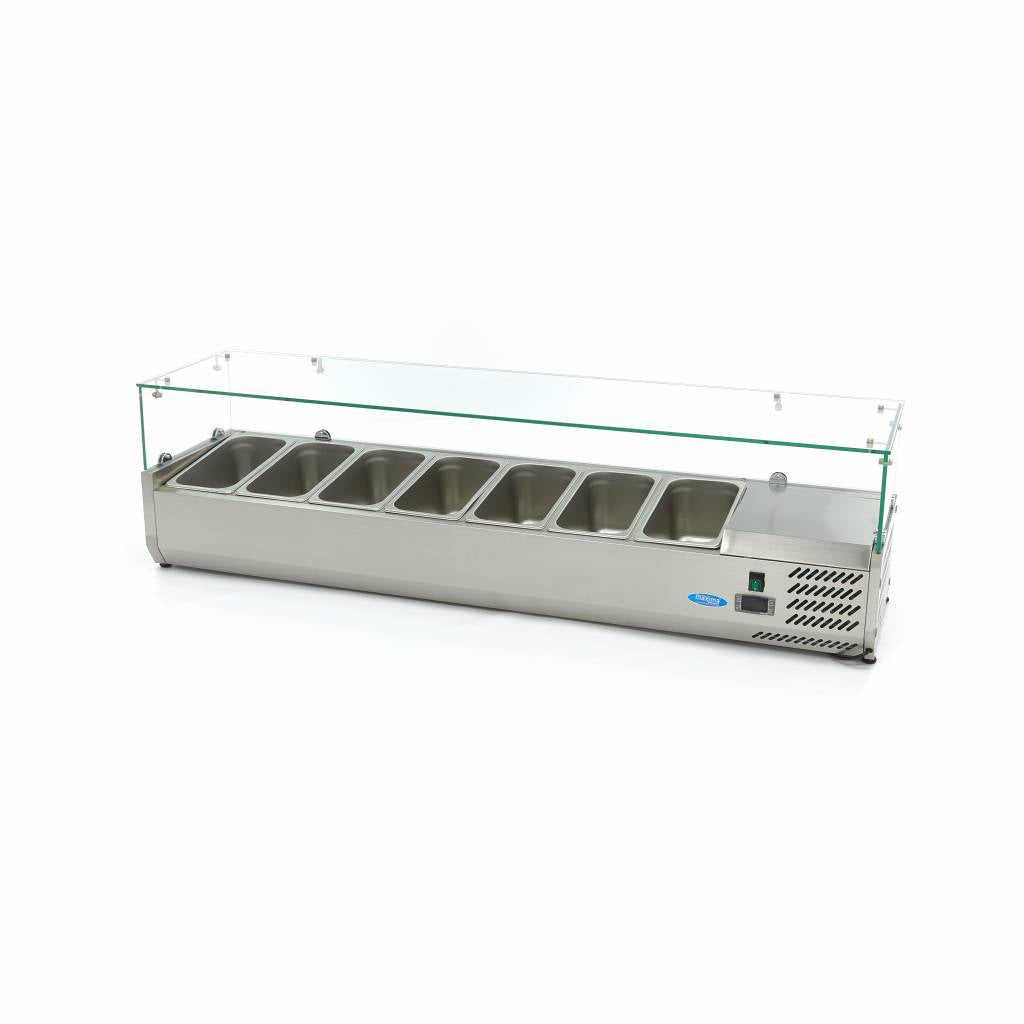 Vetrina refrigerata da banco - Professionale - 160 cm - per 7 x GN 1/3
