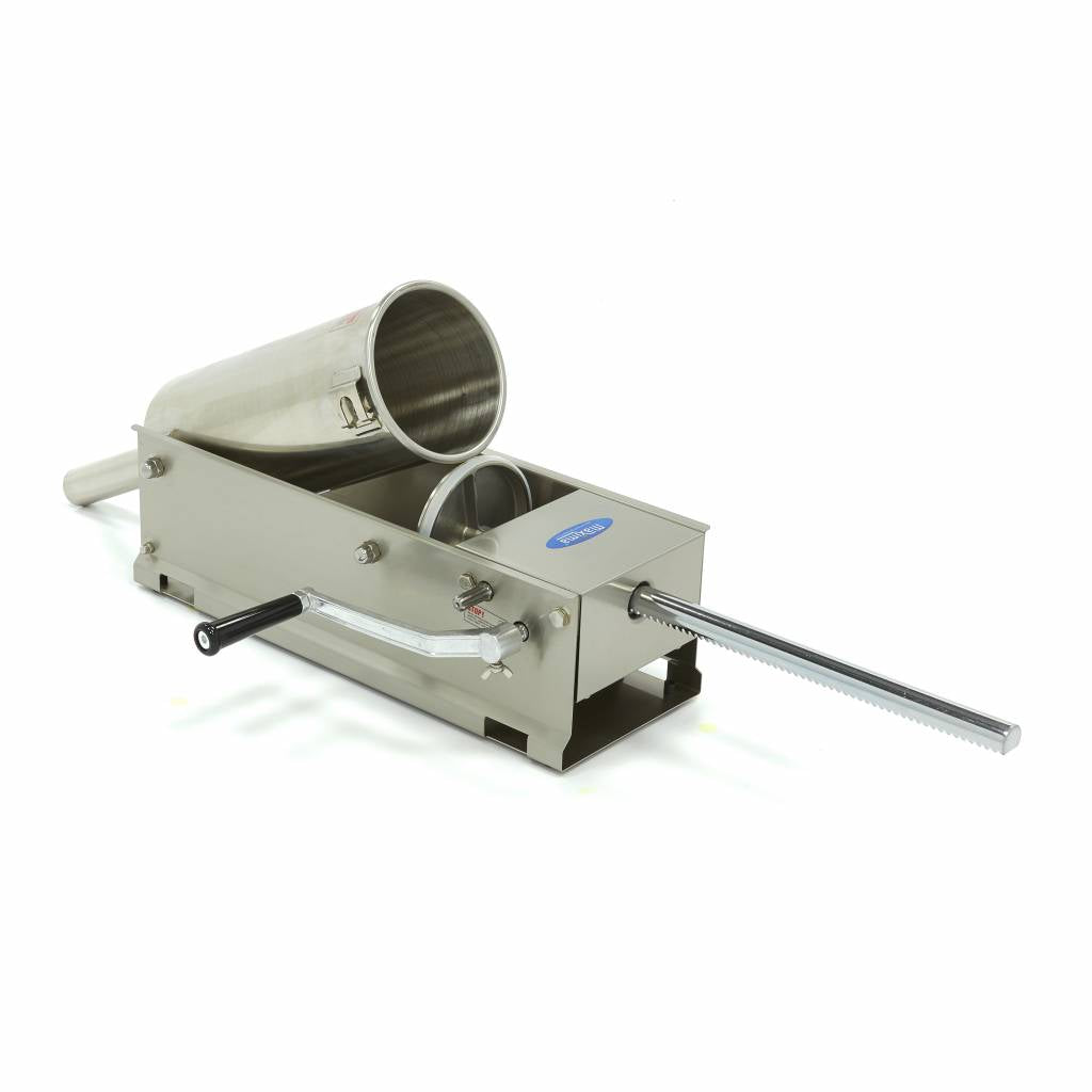 Máquina Rellenar Embutido - Profesional - 5L - Horizontal - incl 4 Tubos de Embutición