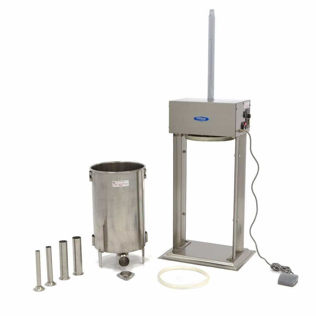 Wurstfüller - Professionell - 20L - Automatisch - Vertikal - Inklusive 4 Füllrohre