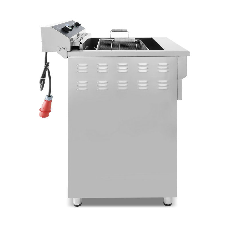 Freidora - Profesional - 45L - 1 Cesta - con Grifo de Vaciado - 400V