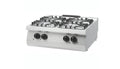 Heavy Duty Gasherd - Professionell - 4 Brenner - Doppeleinheit - 70cm tief - 24 kW - Gas
