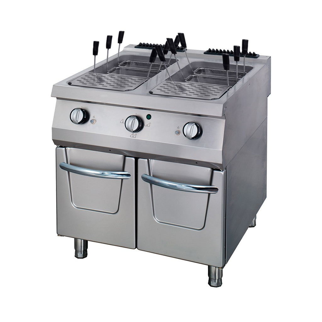 Premium Cocedor de Pasta - Profesional - Unidad Doble - 90cm de Profundidad - Gas