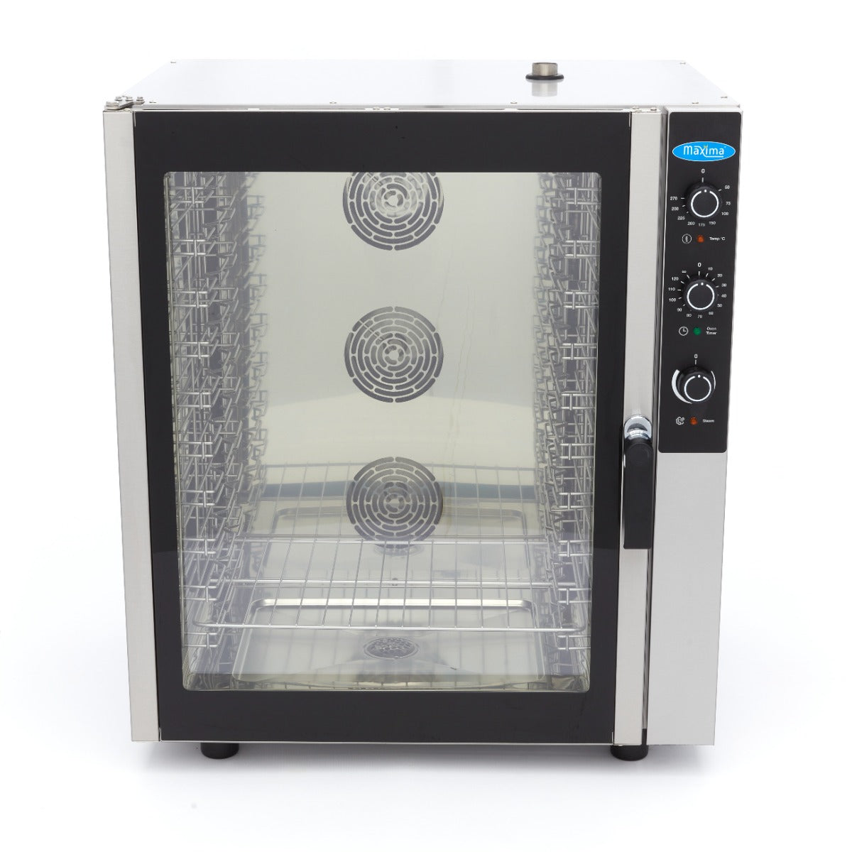 Forno combinado a vapor - Profissional - para 10 tabuleiros (1/1 GN / 60 x 40 cm) - Analógico - 400V