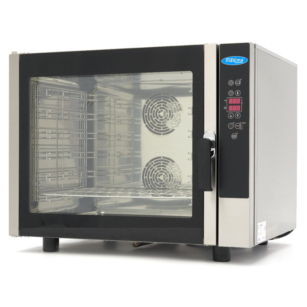 Horno de Vapor Combinado - Profesional - para 6 Bandejas (1/1 GN / 60 x 40 cm) - Pantalla Digital - 400V