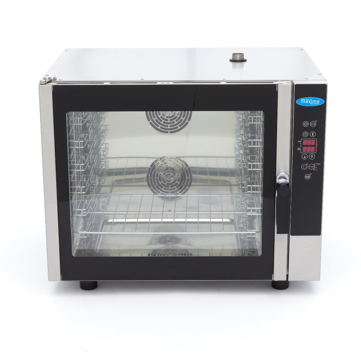 Horno de Vapor Combinado - Profesional - para 6 Bandejas (1/1 GN / 60 x 40 cm) - Pantalla Digital - 400V
