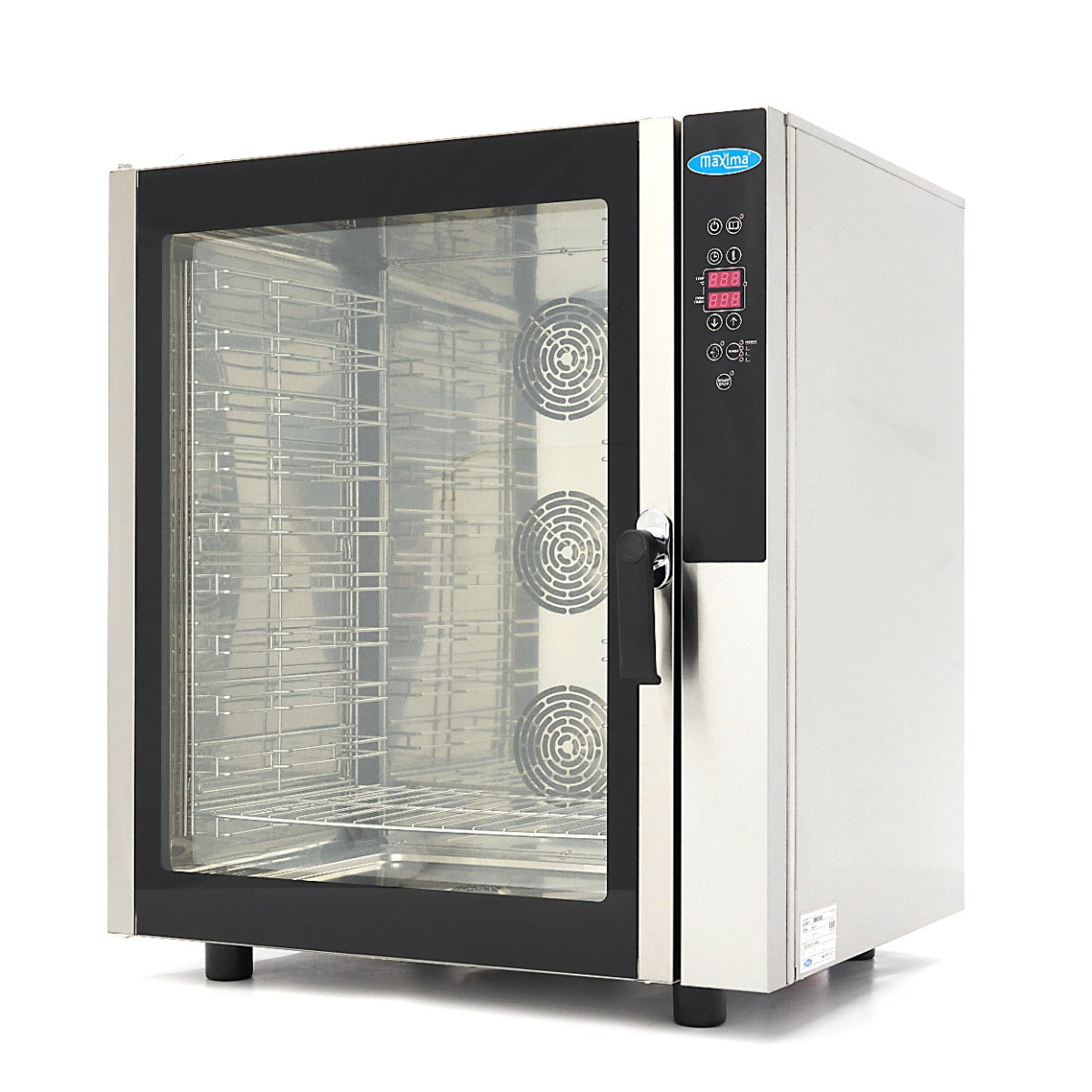 Horno de Vapor Combinado - Profesional - para 10 Bandejas (1/1 GN / 60 x 40 cm) - Pantalla Digital - 400V