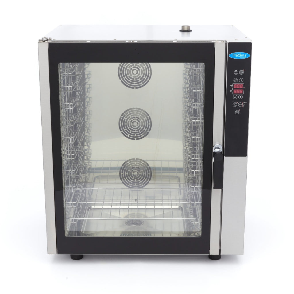 Horno de Vapor Combinado - Profesional - para 10 Bandejas (1/1 GN / 60 x 40 cm) - Pantalla Digital - 400V
