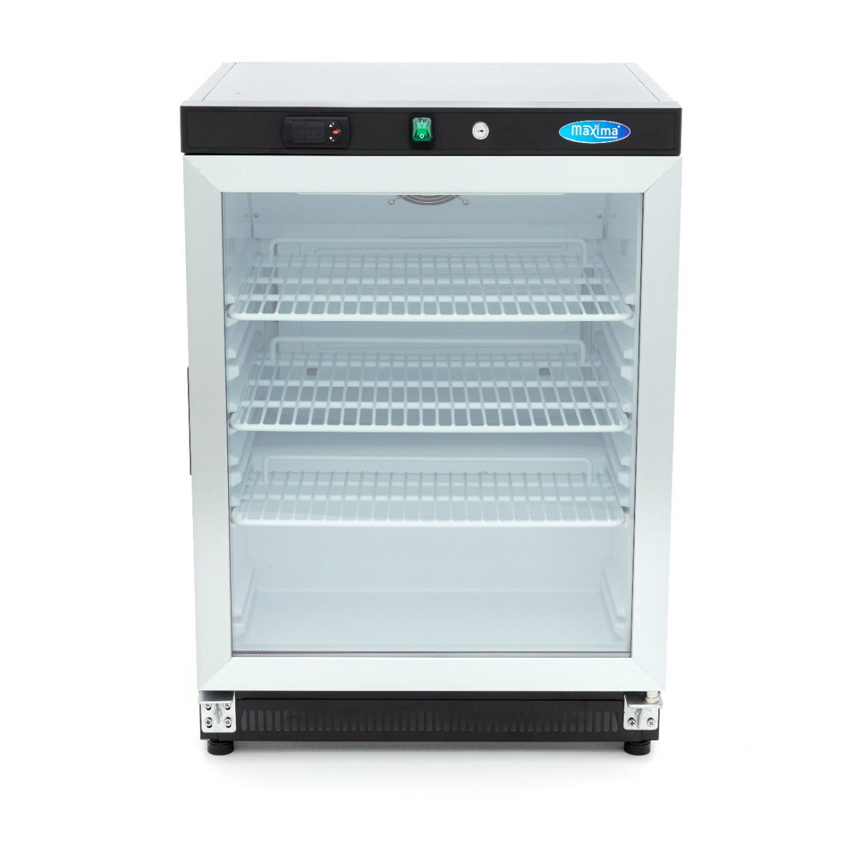 Kühlschrank - Professionell - 200L - schwarz - mit Glastür