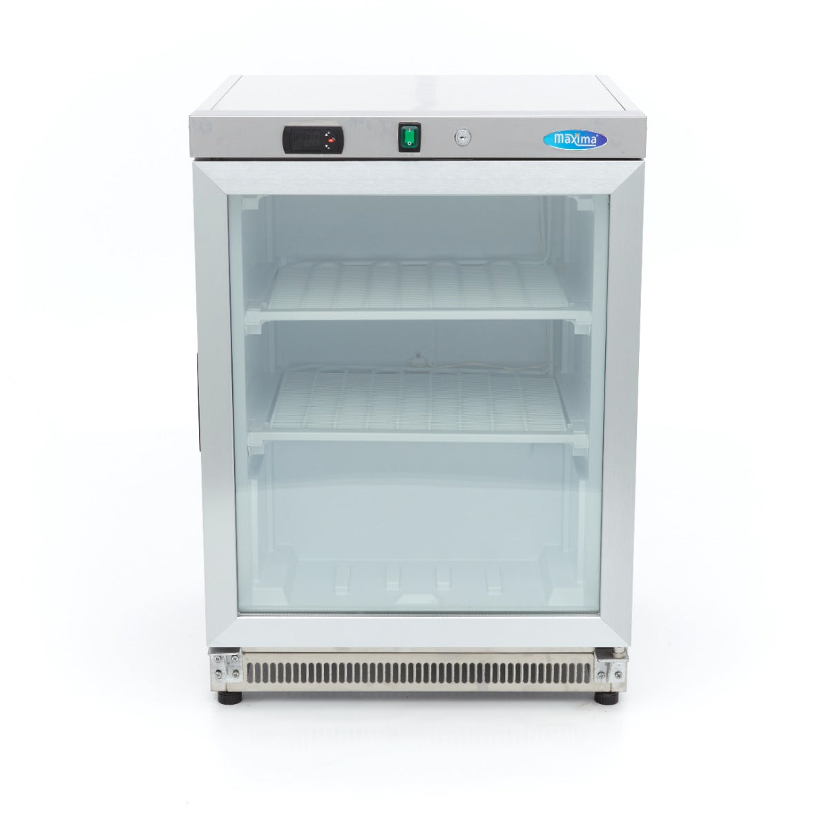 Congelador - Profesional - 200L - Acero Inoxidable - con Puerta de Cristal