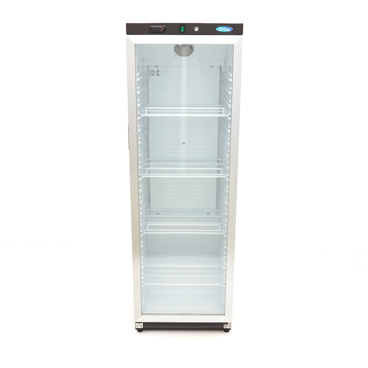 Frigorífico - Profesional - 400L - Negro - con Puerta de Cristal