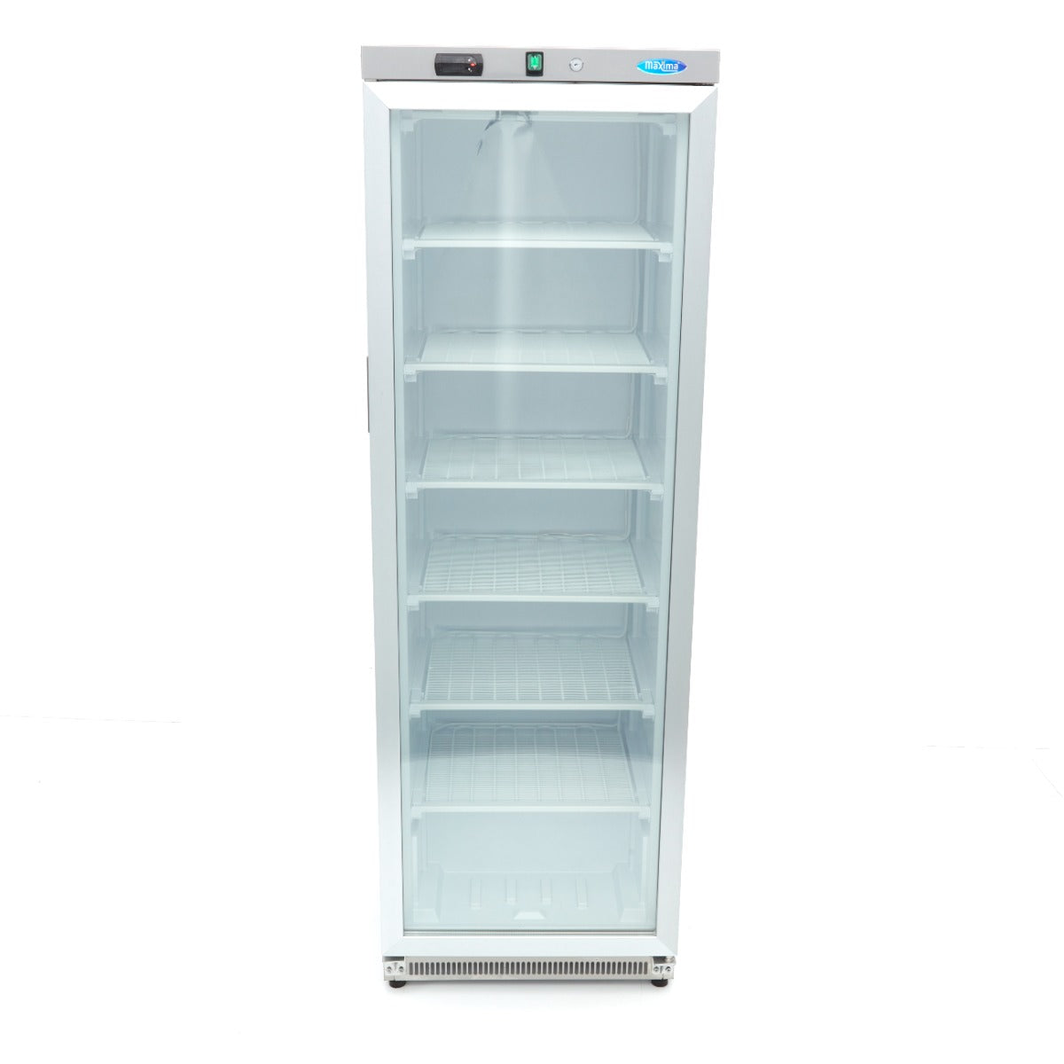 Congelatore - Professionale - 400L - acciaio inox - con porta in vetro