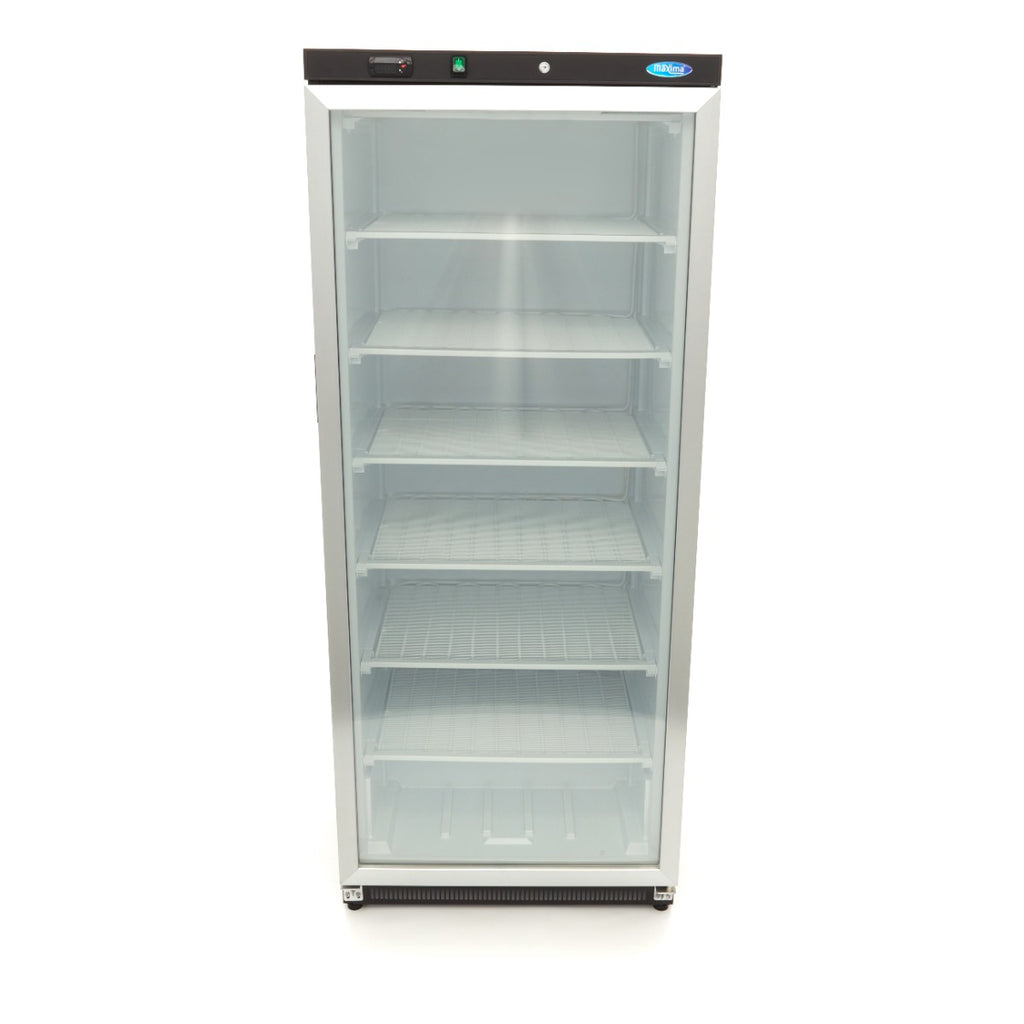 Congelador - Profesional - 600L - Negro - con Puerta de Cristal