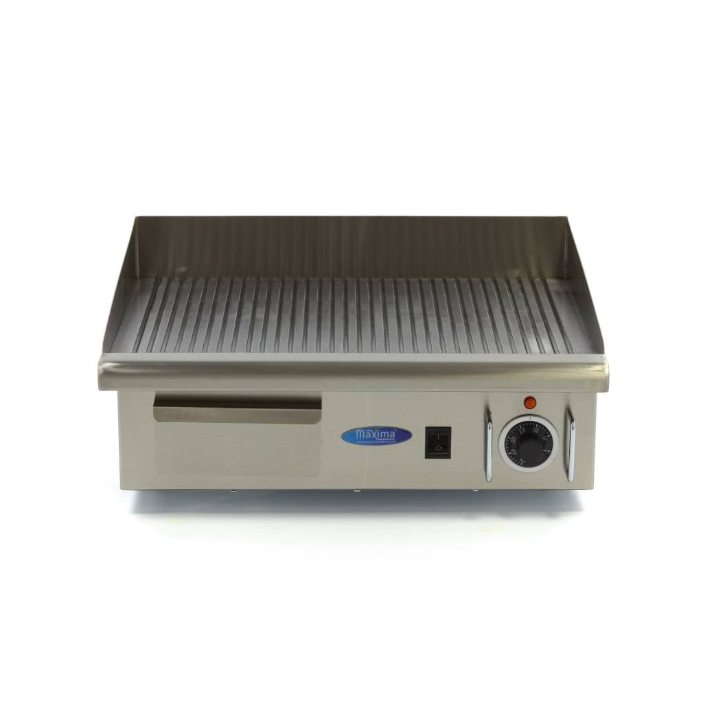 Grillplatte - Professionell - geriffelt - 55cm - inkl. Auffangschale