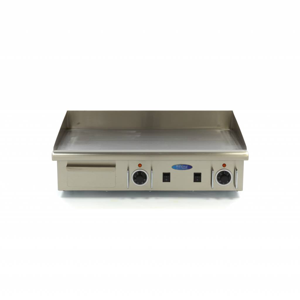 Grillplatte - Professionell - glatt - 73cm - inkl. Auffangschale - 400V