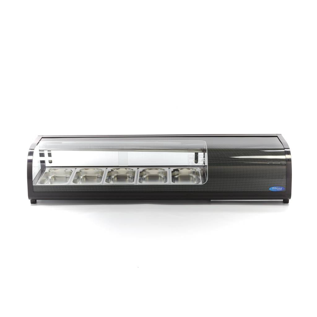 Vitrina Repisa Frigorifica para Sushi y Tapas - Profesional - 52L - incl 5 x 1/3 GN - Modelo de Sobremesa