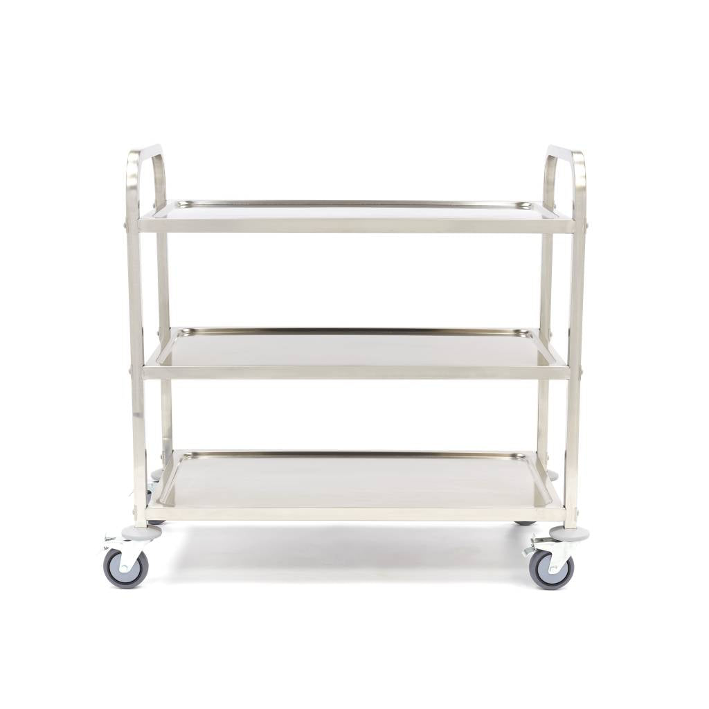 Acero Inoxidable Carrito de Servicio - Profesional - 3 Estantes