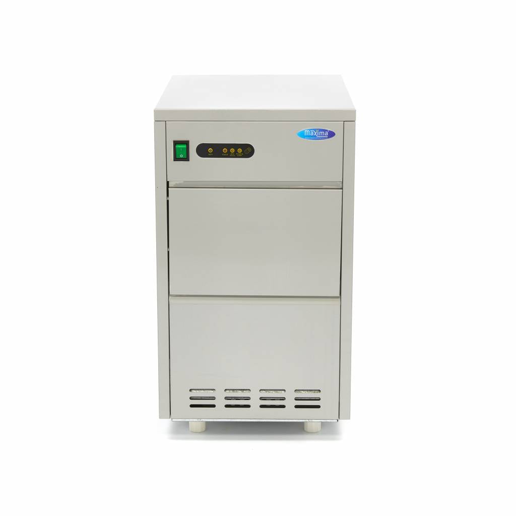 Máquina de Hielo - Profesional - 24kg/día - Cubitos de Hielo Huecos - Refrigerado por Aire
